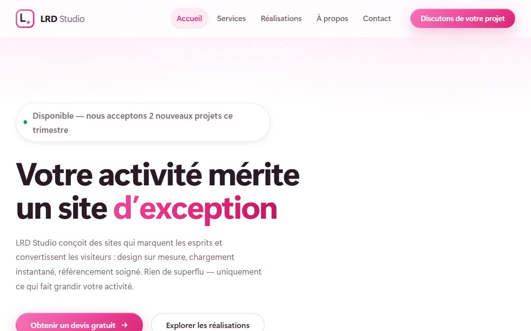 Aperçu du site de l’extension de productivité ENDTIME